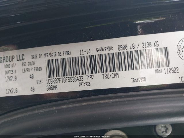 1C6RR7FT8FS536433 RAM 1500 St