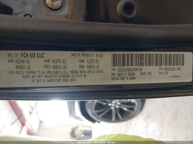 2C3CDZAG6GH300198 Dodge Challenger Sxt