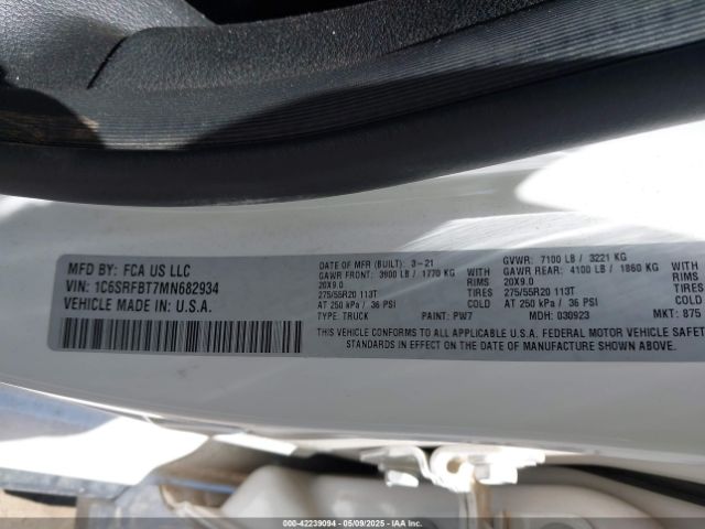 2021 RAM 1500 1C6SRFBT7MN682934 Photo 8