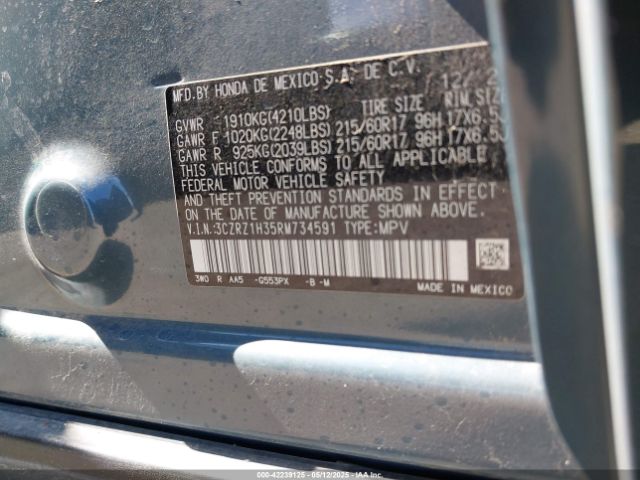 2024 HONDA HR-V 3CZRZ1H35RM734591 Photo 8
