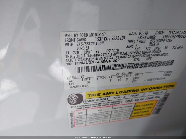 1FMJU2AT4JEA16294 Ford 3.5l gtdi
