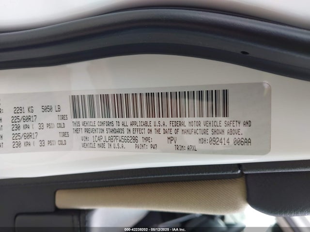 1C4PJLAB7FW566286 Jeep Cherokee