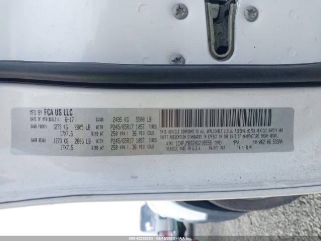 2017 JEEP CHEROKEE 1C4PJMBS2HD218558 Photo 8