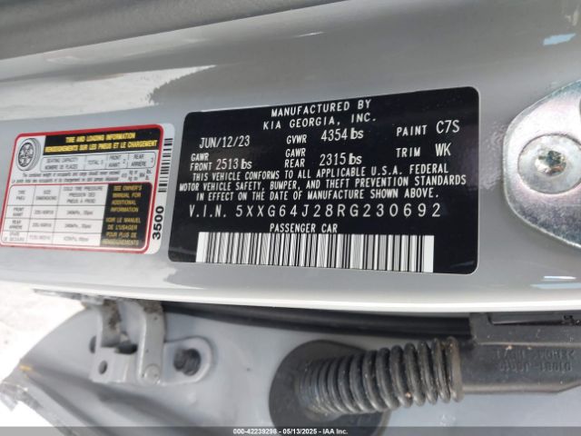 5XXG64J28RG230692 KIA K5 Gt-line
