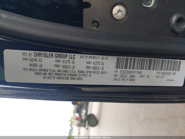 2C3CDZAG3FH717406 Dodge Challenger Sxt
