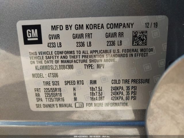 2020 BUICK ENCORE GX KL4MMDSL2LB084300 Photo 8