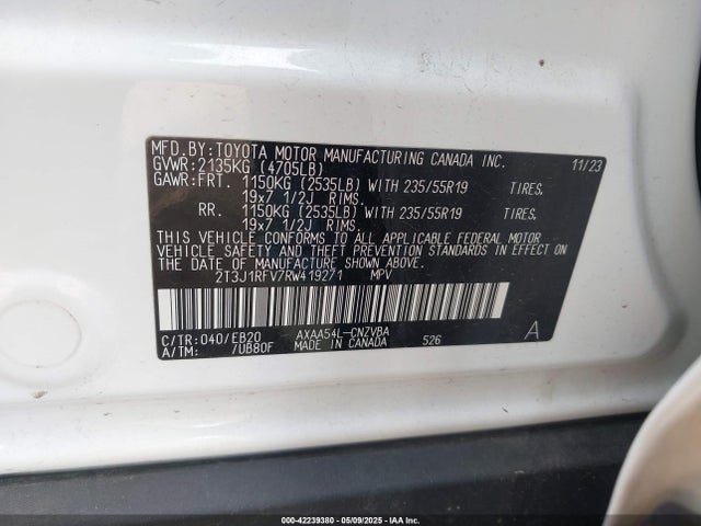 Toyota Rav4 Adventure 2024 2T3J1RFV7RW419271 Image 9