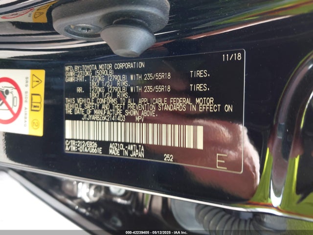 JTJYARBZ6K2141403 Lexus Nx 300 F Sport