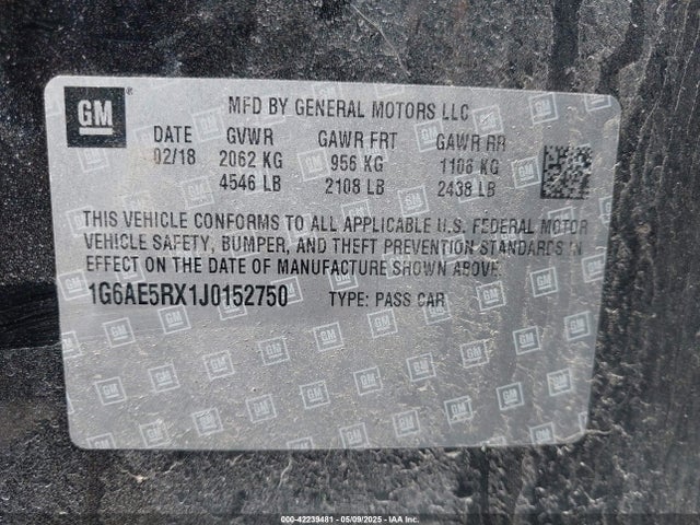 2018 CADILLAC ATS 1G6AE5RX1J0152750 Photo 8