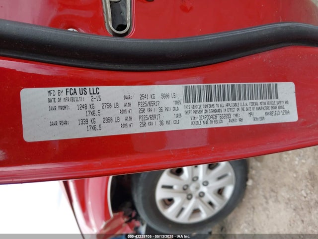 3C4PDDAG3FT652693 Dodge 2015