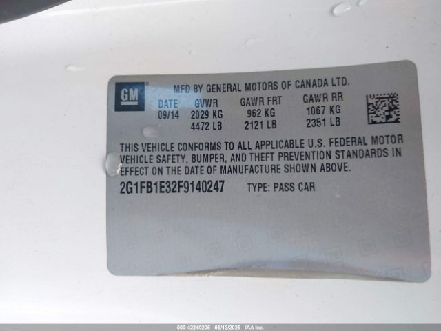 2G1FB1E32F9140247 Chevrolet Camaro 2ls