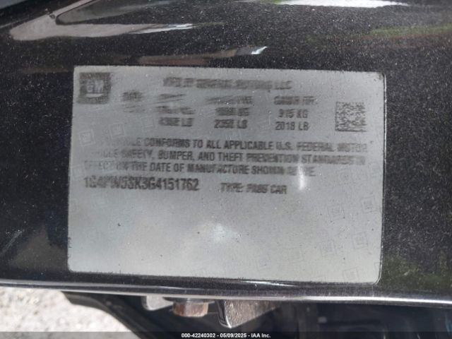 1G4PW5SK3G4151762 Buick Verano Sport Touring Group