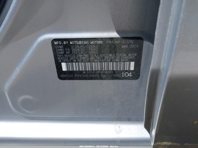Mitsubishi Mirage G4 Black Edition/es/le 2023 ML32FUFJ8PHF04683 Image 9