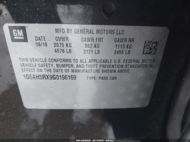 2016 CADILLAC ATS 1G6AH5RX9G0196169 Photo 8