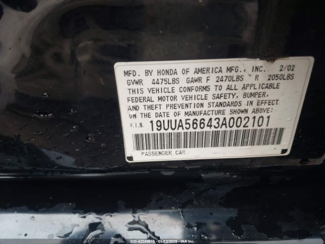 2003 ACURA TL 19UUA56643A002101 Photo 8