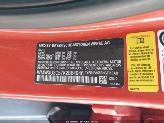 2019 MINI HARDTOP WMWXU3C57K2B64946 Photo 8
