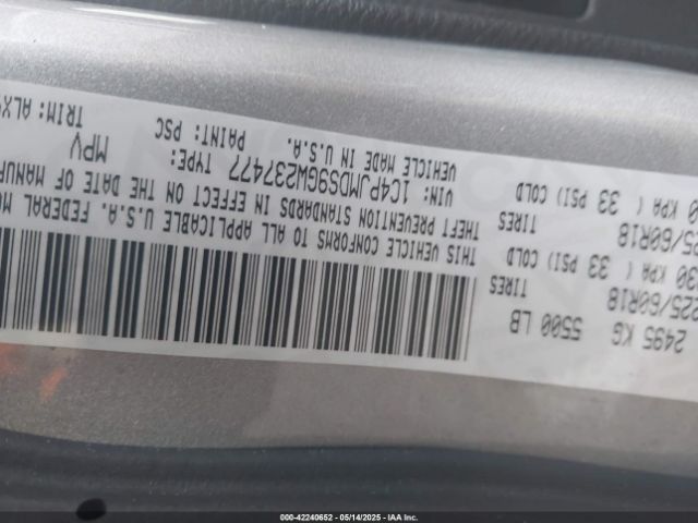 1C4PJMDS9GW237477 Jeep Cherokee Limited