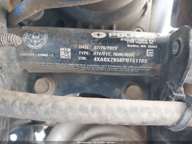 2023 POLARIS SPORTSMAN 4XASXZ858PB151165 Photo 9