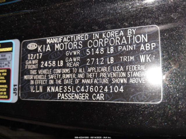 KNAE35LC4J6024104 KIA STINGER GT