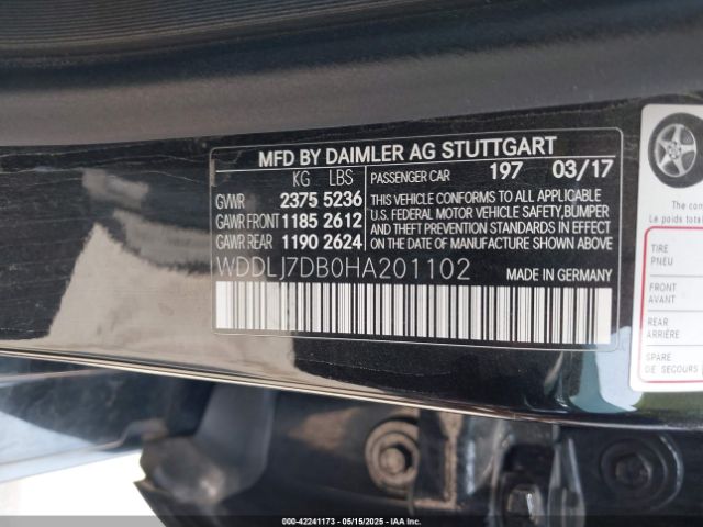 2017 MERCEDES-BENZ CLS 550 WDDLJ7DB0HA201102 Photo 8