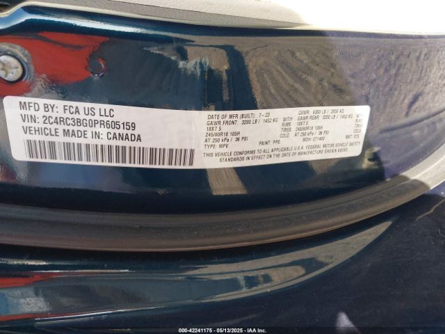 2023 CHRYSLER PACIFICA 2C4RC3BG0PR605159 Photo 8
