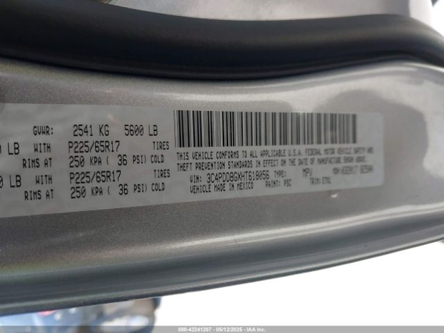3C4PDDBGXHT618056 Dodge Journey Sxt Awd