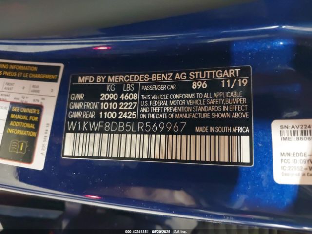 W1KWF8DB5LR569967 Mercedes-Benz C 300