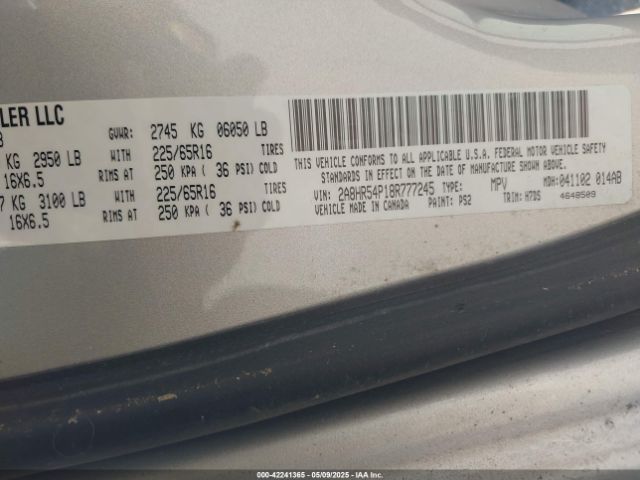 2008 CHRYSLER TOWN & COUNTRY 2A8HR54P18R777245 Photo 8