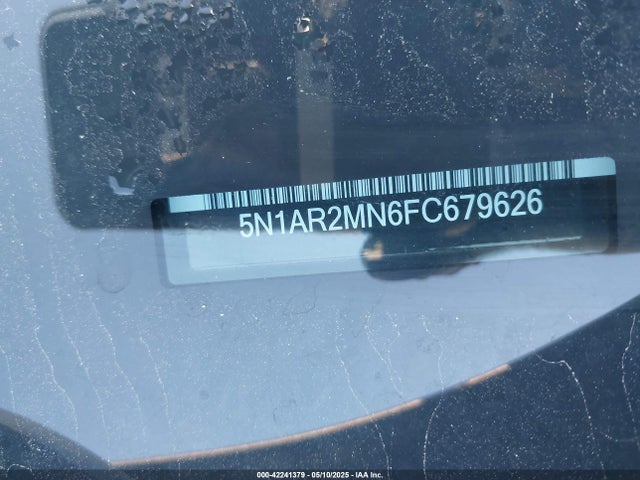 5N1AR2MN6FC679626 Nissan Pathfinder Platinum