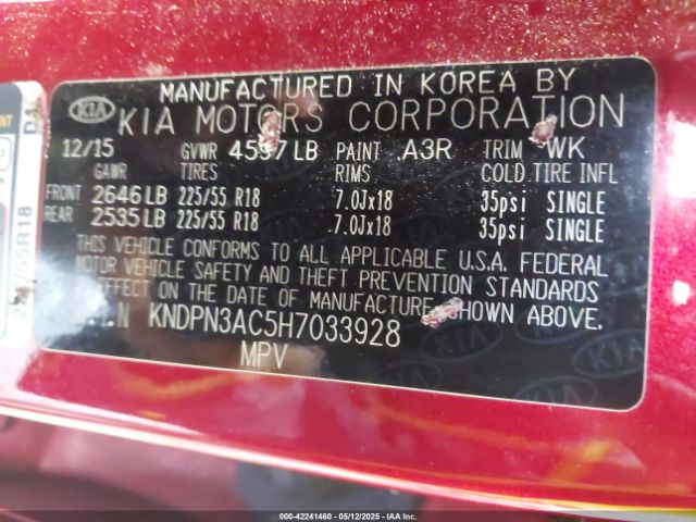 2017 KIA SPORTAGE KNDPN3AC5H7033928 Photo 8