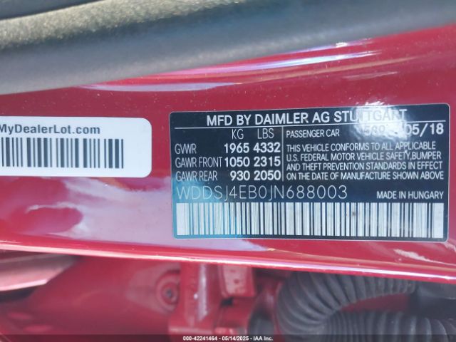 2018 MERCEDES-BENZ CLA 250 WDDSJ4EB0JN688003 Photo 8