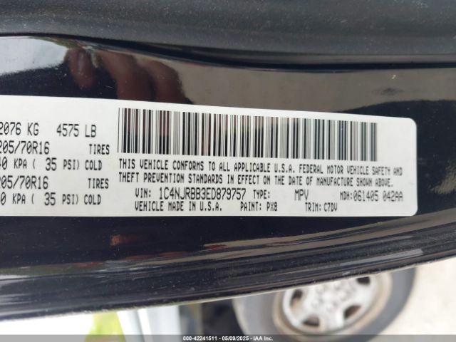 1C4NJRBB3ED879757 Jeep Patriot Sport