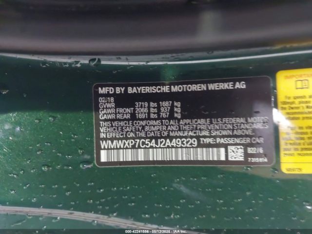 WMWXP7C54J2A49329 Mini Hardtop Cooper S