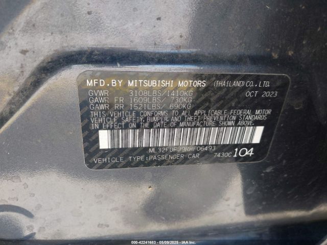 2024 MITSUBISHI MIRAGE G4 ML32FUFJ9RHF06493 Photo 8
