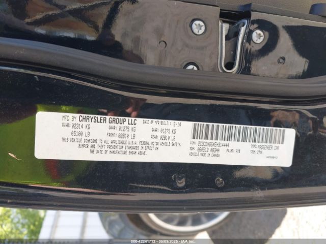 2C3CDXBGXEH314444 Dodge Charger Se