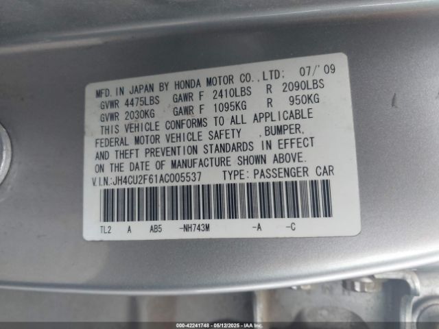 2010 ACURA TSX JH4CU2F61AC005537 Photo 8