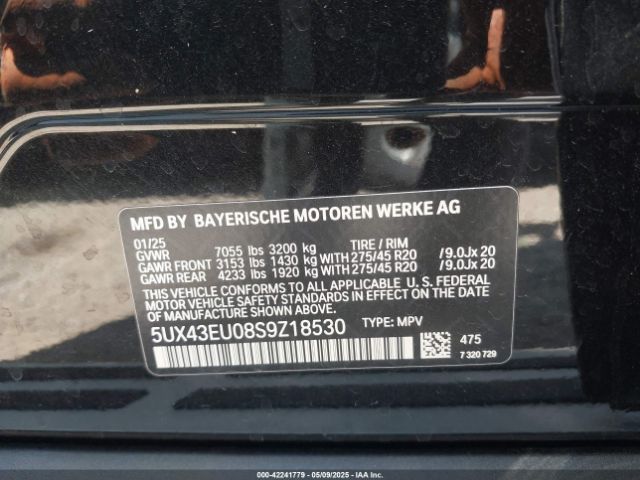 2025 BMW X5 PHEV 5UX43EU08S9Z18530 Photo 8