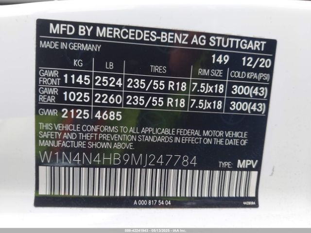 2021 MERCEDES-BENZ GLA 250 W1N4N4HB9MJ247784 Photo 8