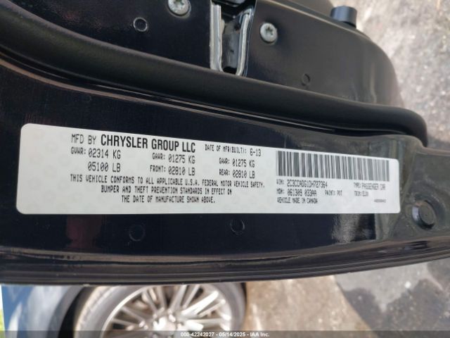 2013 CHRYSLER 300C 2C3CCADG1DH727364 Photo 8