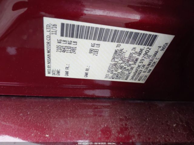 1N4AA6AP2HC392902 Nissan Maxima 3.5 Platinum