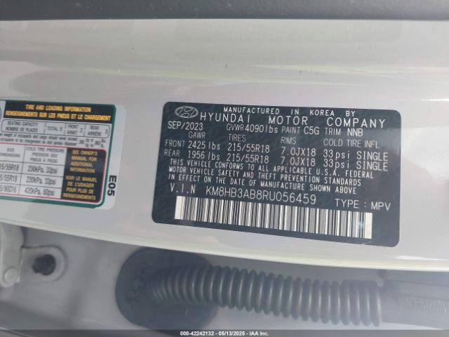 2024 HYUNDAI KONA KM8HB3AB8RU056459 Photo 8