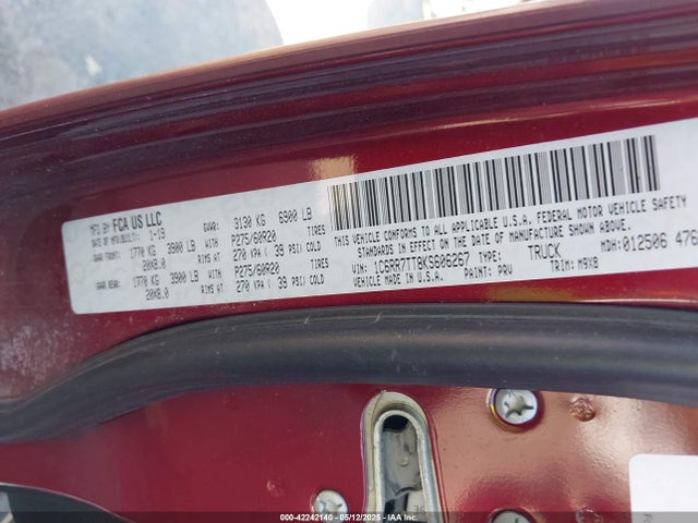 1C6RR7TT8KS606267 RAM 2019