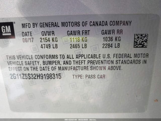 2G11Z5S32H9198315 Chevrolet IMPALA LS