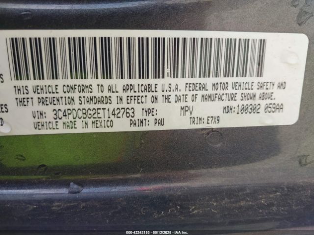 3C4PDCBG2ET142763 Dodge Journey Sxt