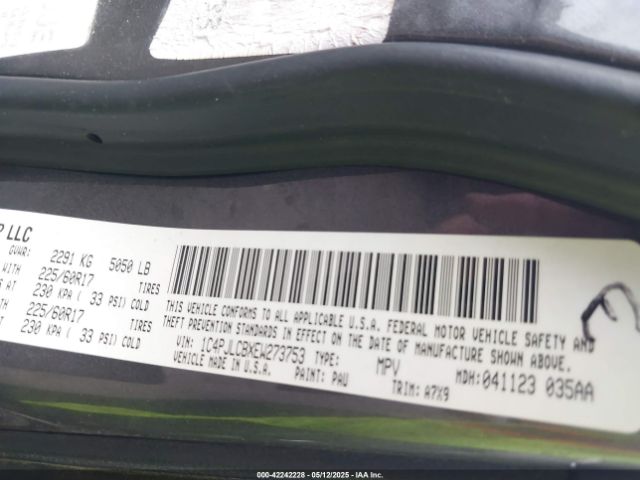 2014 JEEP CHEROKEE 1C4PJLCBXEW273753 Photo 8