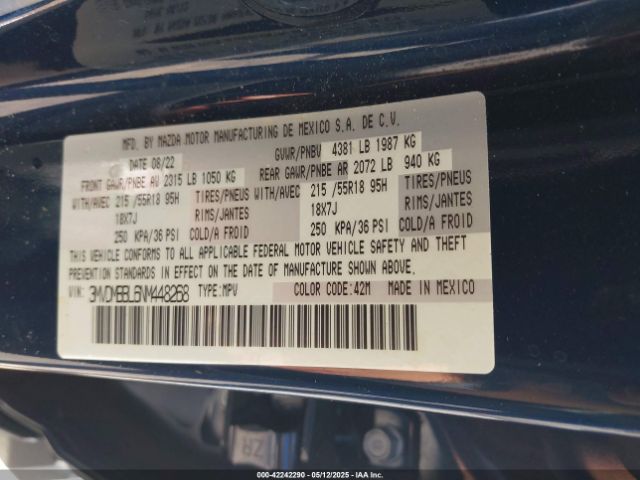 3MVDMBBL6NM448268 Mazda py