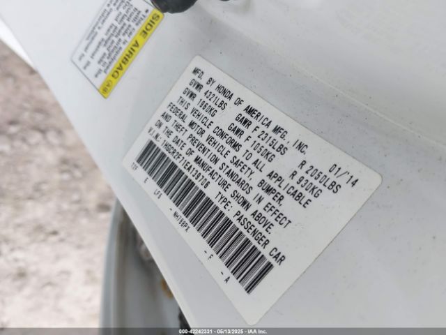 1HGCR2F71EA139706 Honda ACCORD EX