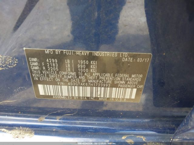 4S3GTAK67H1723993 Subaru Impreza 2.0i Sport