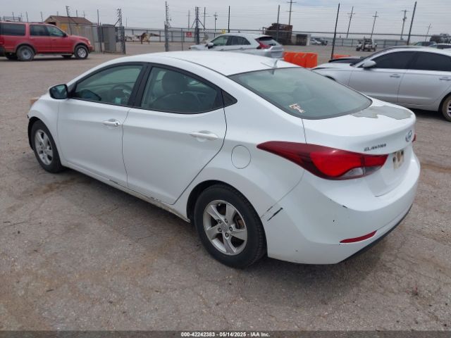 5NPDH4AE8FH596790 Hyundai ELANTRA SE