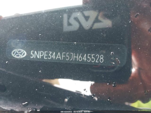 5NPE34AF5JH645528 Hyundai SONATA SEL